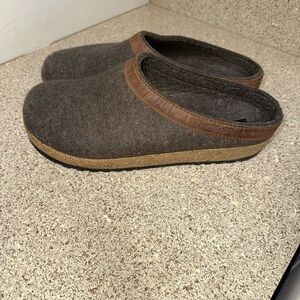 Haflinger Brown and Tan Loafers